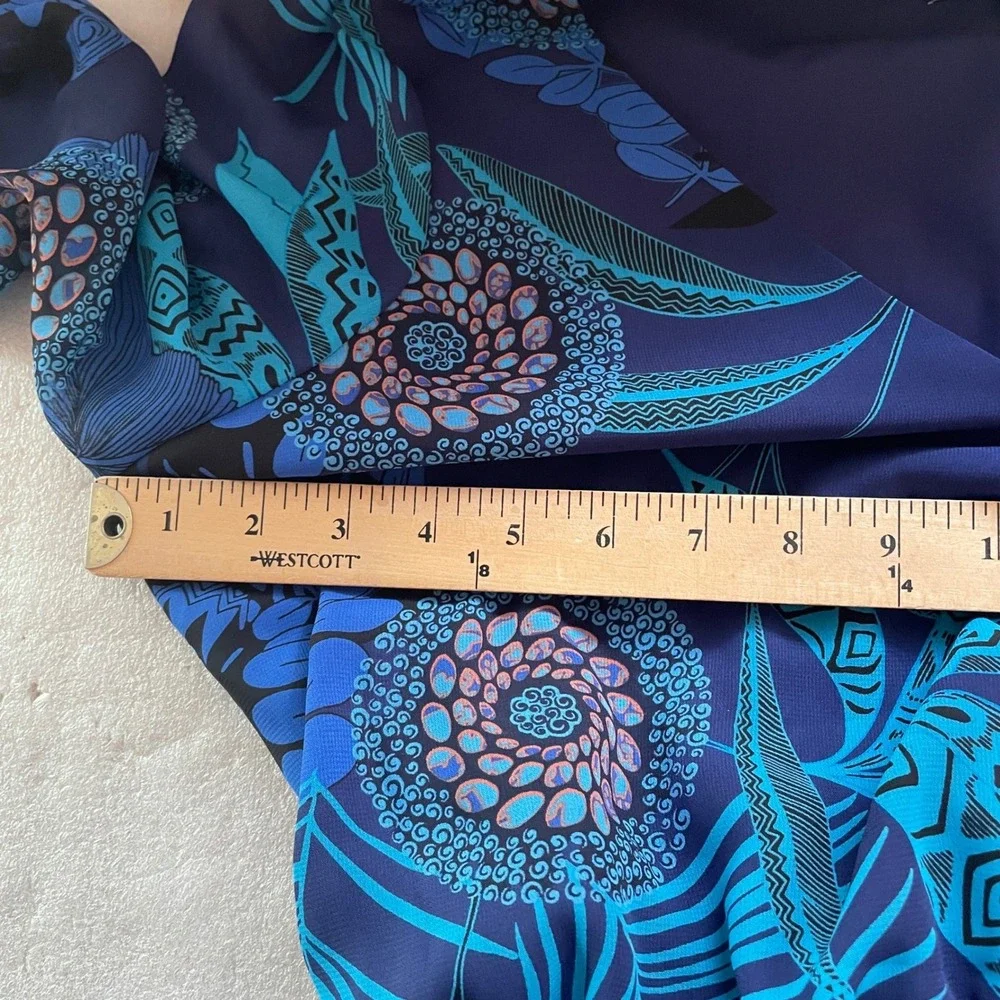 INC International Concepts Blue Floral Maxi Dress - Picture 9 of 14